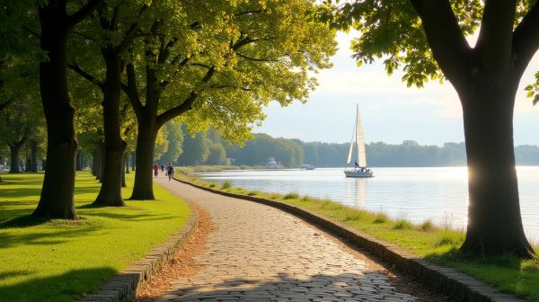 La promenade idéale au bord du lac d'Enghien-les-Bains